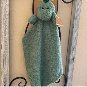 Green Dinosaur Lovey Blanket